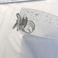 Útiles escolares carpeta A5 carpeta de archivos transparente accesorios de oficina organizador carpeta de anillos carpeta de archivos para protectores de hojas