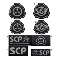SCP Foundation logo Bordado reflectante Gancho y bucle Moral IR Patch Scp Foundation Patch