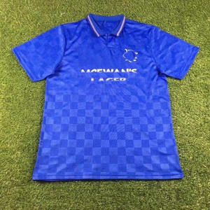 قميص كرة قدم رجالي مخصص لنادي رينجرز طراز 87-16 - 100% بوليستر مرن مضاد للبكتيريا سريع الجفاف بأكمام كاملة - Product Image 2