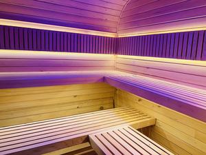 Vente directe d'usine, sauna élégant <span class=keywords><strong>de</strong></span> style cube, sauna en cèdre rouge pour 2 personnes, saunas d'extérieur à prix avantageux - Product Image 5