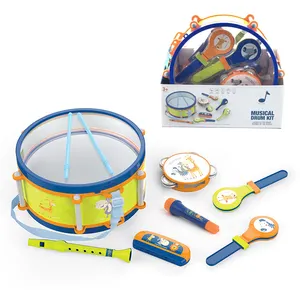 Muziekspeelgoed Muziekinstrument Drumstel 7 Pcs Drum Instrument Speelgoed Voor Baby Kids