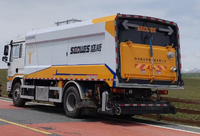 Camion balayeuse électrique Scdwes pour routes sèches et humides, 7,5 m³, avec lavage haute pression, haute efficacité, usage intensif pour le nettoyage municipal