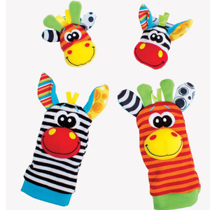 Cadeau pour bébé : <span class=keywords><strong>hochet</strong></span> suspendu, bracelet pour bras et main, chaussettes pour pieds et chevilles, <span class=keywords><strong>hochet</strong></span> qui couine pour le <span class=keywords><strong>poignet</strong></span> et la <span class=keywords><strong>cheville</strong></span> du bébé - Product Image 2