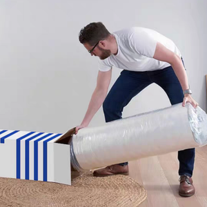 Colchón enrollable hipoalergénico económico Comodidad de espuma con construcción duradera de resortes de bolsillo - Product Image 1