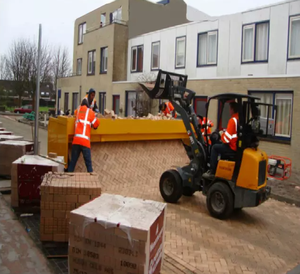 Tự động gạch lát máy vỉa hè paver cho Vuông Mặt đất xây dựng đường gạch đặt thiết bị với san lấp mặt bằng chức năng - Product Image 3