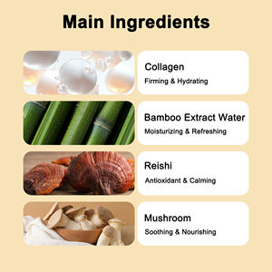 Parches de máscara de hoja de colágeno de bambú antiarrugas vegano orgánico de etiqueta privada para ojeras e hidratación - Product Image 4