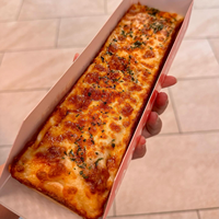 Boîte à pizza en carton rectangulaire pour emballage de pâtes cuites individuellement, boîte à pizza en carton miniature, vente en gros, personnalisable
