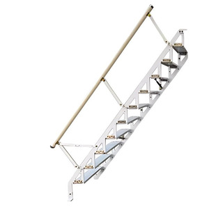 Escalera plegable de pared para uso doméstico, escalera lateral montada en la pared, estilo loft, escalera dúplex. - Product Image 1