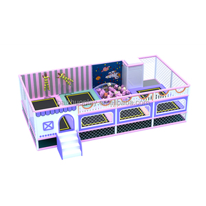 Grand <span class=keywords><strong>trampoline</strong></span> rebondissant avec filet, équipement de jeu intérieur pour enfants, <span class=keywords><strong>accessoires</strong></span> de parc de trampolines - Product Image 5