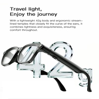 Lunettes Intelligentes avec Caméra, Lunettes de Traduction, Lunettes Intelligentes IA avec Caméra, Enregistrement Vidéo et Audio 1080P