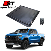 Couverture de benne rigide rétractable en aluminium étanche avec verrouillage par mot de passe, accessoires automobiles pour Chevrolet Silverado 1500