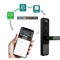 Cerradura Inteligente WiFi Tuya con Reconocimiento Facial, Cerradura Biométrica de Seguridad para Puerta, Huella Dactilar, Contraseña, Control por Aplicación WiFi, Cerradura Inteligente para Puerta