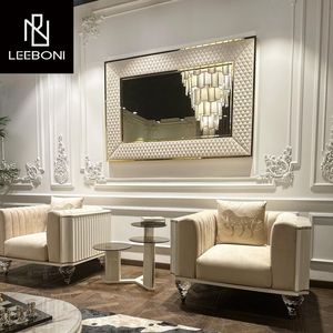 Canapé de luxe de style européen de haute qualité, personnalisation, canapé italien de designer, vente en gros, canapé modulaire, canapé de luxe - Product Image 6