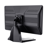 Monitor kamera dasbor 2CH portabel 4K 10.1 inci, kamera depan belakang 1080P AHD, lampu terpisah, Alarm, sistem 5.000 AI, alat bantu mundur mobil