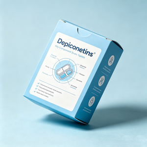 Scatola per Integratori con Logo Personalizzato, Confezione in Cartone con Laminazione Opaca per Capsule Vitaminiche - Product Image 1