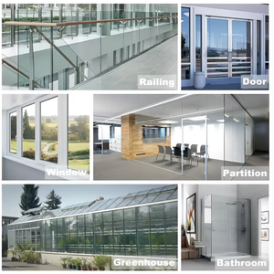 Verre trempé transparent de 8 mm certifié ISO, haute sécurité, incassable, écologique pour puits de lumière, garde-corps d'<span class=keywords><strong>escalier</strong></span>, porte en verre, entrée extérieure - Product Image 6