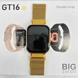 Reloj Inteligente GT16 de 2.01 Pulgadas Resistente al Agua para Hombres y Mujeres, Monitor de Actividad Física, Llamadas Bluetooth, Frecuencia Cardíaca, Correa Doble de Acero, Compatible con Android e iOS - Product Image 5