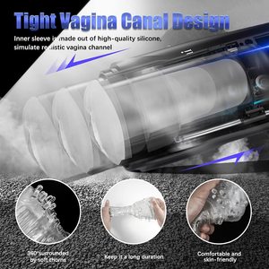 S-HANDE người đàn ông quan hệ tình dục đồ chơi máy hút rung nam masturbator 5 lực đẩy và nữ chế độ giọng nói nam stroker masturbator công cụ - Product Image 4