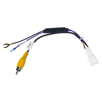 Adaptateur de câble de recul pour stationnement de voiture, prise vidéo mâle 8 broches, câble RCA avec carte de conversion d'alimentation 12V-6V pour modèles de voitures Toyota