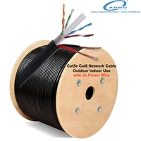 Câble Réseau Cat6 UTP FTP STP OEM en Gros avec Câble d'Alimentation PE, Gaine Extérieure, Câble Siamese Étanche - Fabricants
