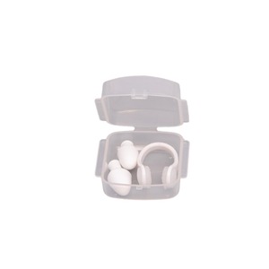 Ensemble de bouchons d'oreilles et de pinces nasales en silicone, résistant à l'eau, protection pour la natation, pour adultes et enfants, emballage plastique - Product Image 1