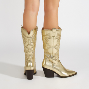 2023 nuovi <span class=keywords><strong>stivali</strong></span> con tacco lungo <span class=keywords><strong>Chelsea</strong></span> di taglio medio per <span class=keywords><strong>donna</strong></span> a punta e tacco quadrato alla moda per le stagioni estive e autunnali - Product Image 6