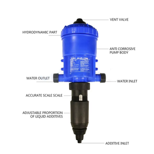 ปั๊มสูบจ่ายสารเคมีแบบสัดส่วน Dosatron รุ่น P2502 อัตราส่วน 0.2-2%  ความเร็วสูง 12-3000 ลิตร/ชม. สำหรับการใช้งานระยะยาว  อายุการใช้งานยาวนาน เหมาะสำหรับการเกษตร - Product Image 3