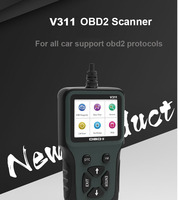 Interfaz de mano V311 Elm327 Pantalla a color OBD2 Escáner de vehículo ABS Analizador eléctrico/Lector de código Detector Automóvil