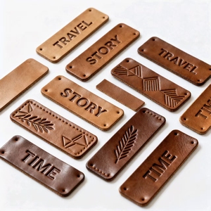 Chính hãng da các bản vá lỗi tùy chỉnh thương hiệu logo Nhiệt Báo Chí da thật vá với dính quần áo nhãn CuộN - Product Image 1