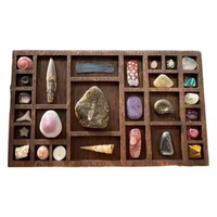 Boîte à bibelots de sorcière gothique Halloween Vitrine Mini Curio Étagère pour Bureau Bizarres Organisateur Bois Bois Artisanat Signes Muraux