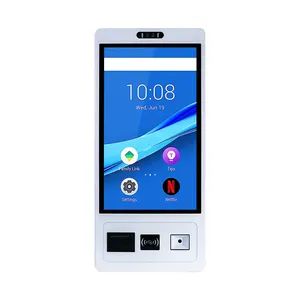 Factory 21.5 23.8 24 27 Inches Android 7.0 9.0 11 12 Touch Cashless Self Serve Order Bill Payment Kiosk Machine With Fingerprint