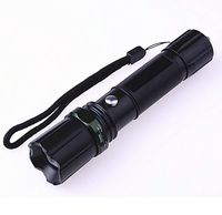 Lampe torche tactique de défense personnelle, rechargeable, en alliage d'aluminium, multifonctionnelle
