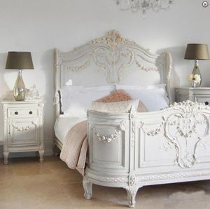 Französische Mode High-End-Schnitzerei Handwerk Schlafzimmer Massivholz antiken königlichen Bett benutzer definierte Möbel klassische französische Möbel - Product Image 2