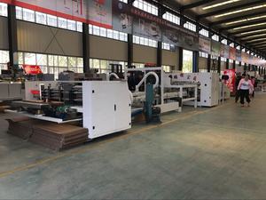 Ligne de production entièrement automatique de pliage et de collage de boîtes, machine de pliage et de collage de carton ondulé - Product Image 6