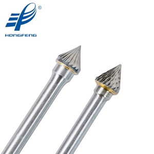 Loại K đơn cắt đồng Hàn 90 ° hình nón Vonfram cacbua quay Burrs tập tin để mài cắt deburring - Product Image 2