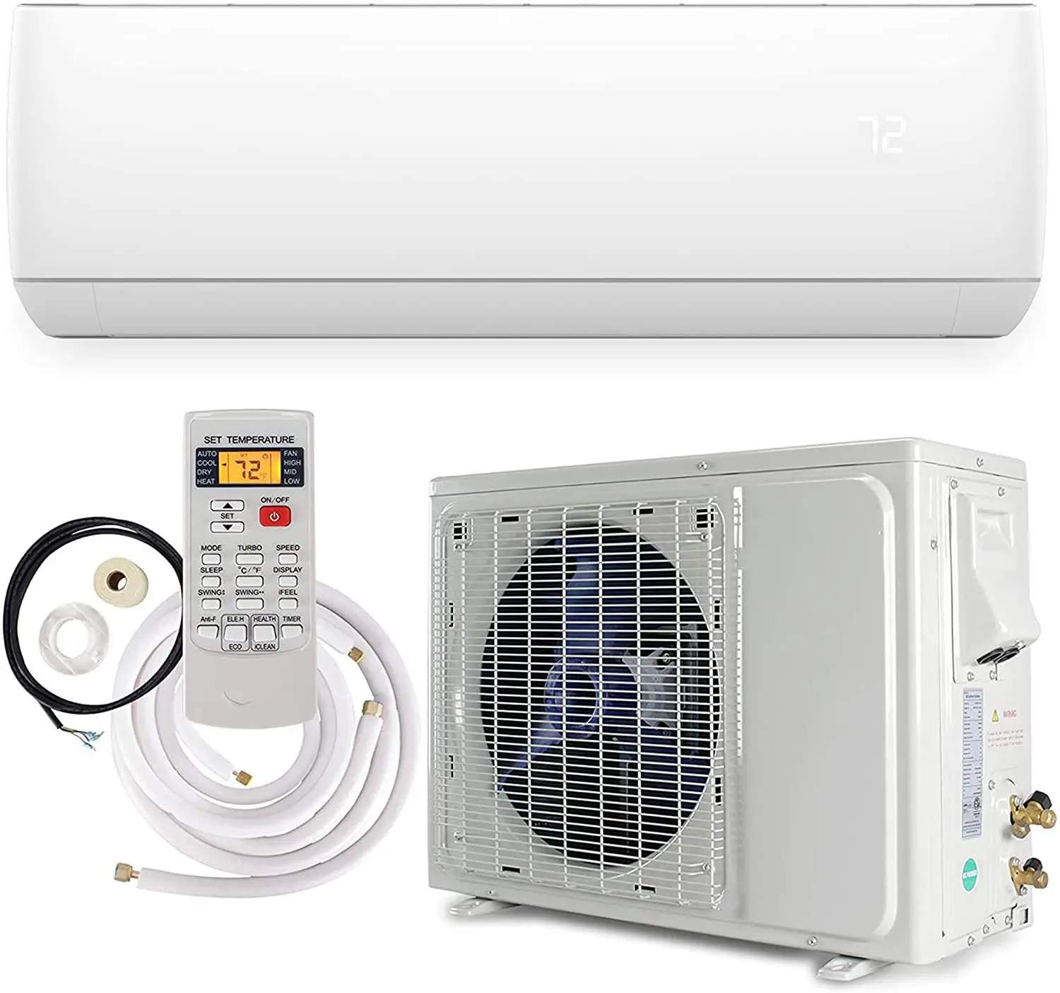 Gree/Aux/Chigo/TCL/OEM china made home use 2hp 18000btu 50HZ 60HZ inverter split Air Conditioner with heat pump