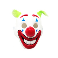 Nouvelle perruque d'Halloween et masque de clown effrayant, accessoires de fête cosplay, accessoires de performance classiques en plastique