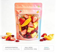 Gravureprint op maat gemaakte logo PET staande ritssluitingszakken, vochtbestendige verpakkingen voor gedroogd fruit en droge snacks