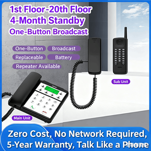 Daytech CI11 Téléphone interphone de bureau sans fil Talkie-walkie Équipement de communication sans fil de pièce à pièce - Product Image 3
