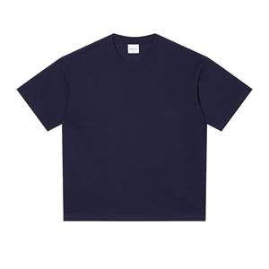 T-shirt personnalisable 300g en coton épais 100% pour <span class=keywords><strong>homme</strong></span>, manches courtes, coupe décontractée, col rond, tendance été - Product Image 4
