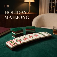 Jeu de Mahjong Moderne en Acrylique FX, Style Américain, Jeu de Table pour Adultes, Réunions Familiales et Cadeau