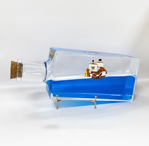 Botella Fluida Creativa Adornos Thousand Sunny Going Merry Anime One pieced Pirate Ship Figuras de Acción para Regalo de Cumpleaños - Product Image 5
