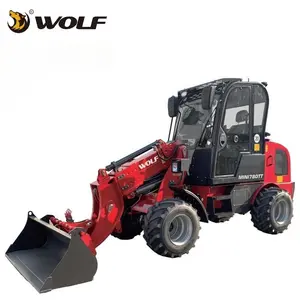 CE Approved 1 Ton Articulated Front End Tractor Telescopic Boom Wheel Loaders