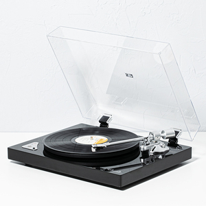 Tablero de densidad de gama alta X60, textura de pintura de Piano, placa de hierro metálica, tocadiscos, reproductor de discos de vinilo <span class=keywords><strong>con</strong></span> <span class=keywords><strong>Bluetooth</strong></span> - Product Image 1