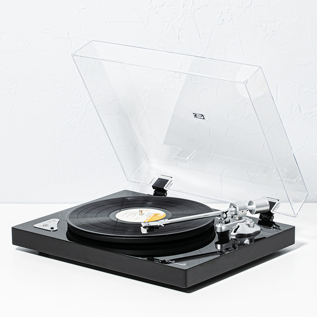 X60 High End Density Board Piano Paint Texture Metal Iron Plate Pickup Turntable Player Vinyl Record Player With Bluetooth