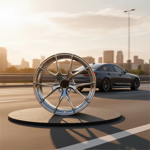 Jantes de course en alliage <span class=keywords><strong>d</strong></span>'aluminium concaves AK Forged 5x112/120 pour M3/M4/M5 Mercedes <span class=keywords><strong>Audi</strong></span> <span class=keywords><strong>RS</strong></span>-18-21 pouces, finition chrome - Product Image 2