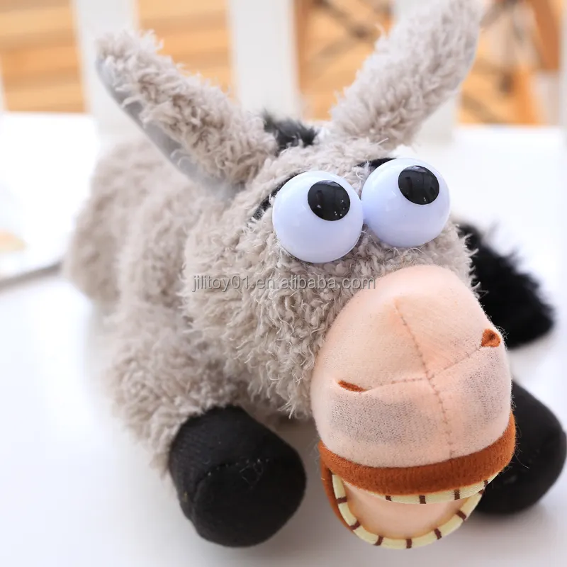 soft plush baby donkey stuffed & plush toy animal stuffed plush toys donkey electronic plush toys for dogs simulation