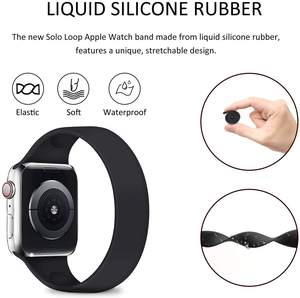 Bandas de reloj inteligente de silicona para Apple Watch S10 9 8 7 6 SE, pulsera deportiva resistente al agua - Product Image 6