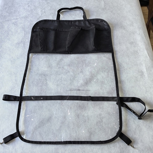 Sac de rangement suspendu pour dossier de siège de voiture, noir avec PVC transparent, 4 à 7 poches, organisateur multifonctionnel pour utilisation en véhicule - Product Image 4