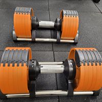 Équipement de musculation fourni par l'usine VIGFIT, ensemble personnalisé d'haltères réglables, logo personnalisé, haltères commerciaux